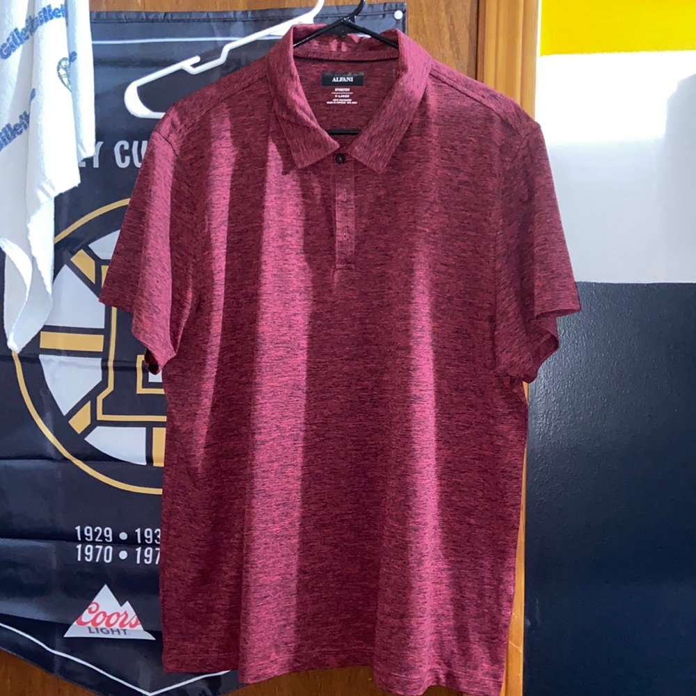 Men’s Alfani XL maroon Polo